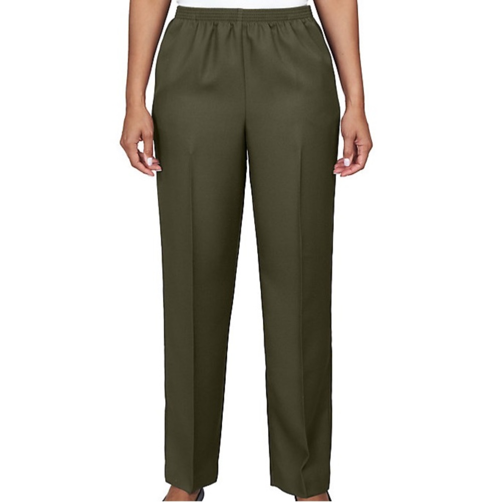 Alfred Dunner Classic Proportioned Short Pull-On Straight Leg Pants